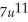 Use the Chain Rule to find    where y =    - 8u + 5; u =    - 11x + 5.