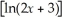 Find y' if y = ln    .