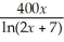 The total revenue from the sales of a certain product are given by R(x)=    .Find the marginal revenue.