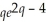 If p =    ,find the rate of change of p with respect to q when q = 2.