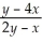 If 2   - xy +   = 4,then   = A)  4x - 1 + 2y. B)    C)    D)    E)    =  