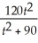 The total sales x ( in hundred thousands)for a music CD t months after the CD is released can be approximated by x =    .Use logarithmic differentiation to find    .