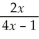 An equation of a vertical asymptote for the graph of y =   is A)  y = 0. B)  y =   C)  x =   D)  y =   E)  x =  