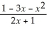 Find the vertical asymptotes and non-vertical asymptotes of the following function.Do not sketch its graph. y =  