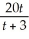 A released film has a revenue given by R(t)=    ,where R(t)is in millions of dollars and t is the number of weeks after its release.Sketch the graph of this function.