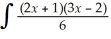 Find the indefinite integral    dx.