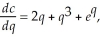 The marginal cost function for a manufacturer's product is given by where c is in dollars.Find the cost function if fixed costs are $100.