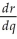 If the marginal revenue function for a manufacturer's product is = 1000 - 10q - 6 ,find the demand function.