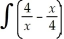 Determine:    dx