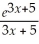   dx = A)    + C B)  3   + C C)  (3x + 4)    + C D)      + C E)    + C