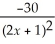 The marginal revenue for a product is given by    =    + 30.Find r.