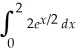   = A)    (e - 1)  B)    (e - 1)  C)  e - 1 D)  2(e - 1)  E)  4(e - 1) 