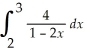   = A)  -2 ln   B)  2 ln   C)  -8 ln   D)  8 ln   E)  -4 ln  