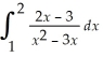   = A)  0 B)    (4 - 3 ln 2)  C)  7 ln 2 D)    E)  none of the above
