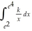 If   = 1,then k = A)    B)  2 C)    D)  4 E)  ln 2