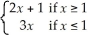 Evaluate:    where f(x)=  
