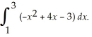 Use your graphing calculator to find the area between the x-axis and    on the interval 1 ≤ x ≤ 3.Verify your result by finding  