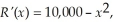 A company has determined that its marginal revenue function (in dollars)is given by    where x is the number of units sold.Find the total revenue for selling 4 units by finding the area in the first quadrant bounded by    and the lines y = 0,x = 0,and x = 4.