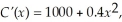 A company has determined that its marginal cost function (in dollars)is given by    where x is the number of units made.Find the total cost for making 6 units by finding the area in the first quadrant bounded by    and the lines y = 0,x = 0,and x = 6.