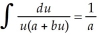 Use the formula    ln    + C to find    .