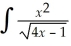 Use the table below to determine    dx.Indicate the formula number employed. I.    + C II.    + C III.        + C IV.    + C