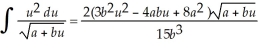Use the table below to determine    dx.Indicate the formula number employed. I.    + C II.    + C III.        + C IV.    + C