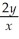 Solve the differential equation    =    if x > 0 and y > 0.