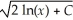 If   =   Where x > 0 and y > 0,then y = A)  ln(x)  + C. B)    ln(x)  + C. C)    D)    E)   
