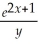Solve the differential equation:    =    ,y > 0