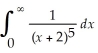   = A)  0 B)  -   C)    D)    E)  integral diverges