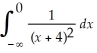   = A)    B)  -   C)    D)  -   E)  integral diverges