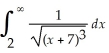 Either find the value of    or show that it diverges.