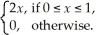 The random variable X has density function f(x)=    Find the cumulative distribution function F over    .