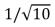 The period of a simple pendulum is 1 s on Earth.When brought to a planet where g is one-tenth that on Earth, its period becomes: A) 1 s B)    s C) 1/10 s D)    s E) 10 s