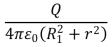  Positive charge Q is placed on a conducting spherical shell with inner radius R<sub>1</sub> and outer radius R<sub>2</sub>.The electric field at a point r < R<sub>1</sub> is: A)    B)    C) Q/4  \pi   r<sup>2</sup> D) 0 E)    