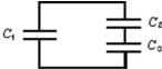 Capacitor C<sub>1</sub> is connected alone to a battery and charged until the magnitude of the charge on each plate is 4.0 * 10<sup>-</sup><sup>8 </sup>C.Then it is removed from the battery and connected to two other capacitors C<sub>2 </sub>and C<sub>3</sub>, as shown.The charge on the positive plate of C<sub>1</sub> is then 1.0 *10<sup>-</sup><sup>8 </sup>C.The charges on the positive plates of C<sub>2</sub> and C<sub>3 </sub>are:   A) q<sub>2</sub> = 3.0*10 <sup></sup> <sup>-8 </sup>C and q<sub>3</sub> = 3.0 *10 <sup>-</sup>  <sup>8 </sup>C B) q<sub>2</sub> = 2.0 *10 <sup>-</sup> <sup>8 </sup> C and q<sub>3</sub> = 2.0 *10 <sup>-</sup> <sup>8 </sup>C C) q<sub>2</sub> = 5.0 * 10<sup>-</sup><sup>8 </sup> C and q<sub>3</sub> = 1.0 * 10<sup>-</sup><sup>8 </sup>C D) q<sub>2</sub> = 3.0* 10<sup>-</sup><sup>8 </sup>C and q<sub>3</sub> = 1.0 * 10<sup>-</sup><sup>8 </sup>C E) q<sub>2</sub> = 1.0 *10<sup>-</sup><sup>8 </sup> C and q<sub>3</sub> = 3.0 *10<sup>-</sup><sup>8 </sup>C