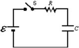 Four circuits have the form shown in the diagram.The capacitor is initially uncharged and the switch S is open.    Rank the circuits according to the current just after switch S is closed least to greatest. A) 1, 2, 3, 4 B) 4, 3, 2, 1 C) 4, 2, 3, 1 D) 4, 2, 1, 3 E) 3, 1, 2, 4
