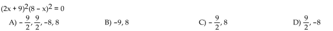 Solve the polynomial equation.  <div style=padding-top: 35px> 