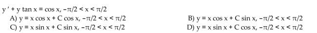 Solve the differential equation.