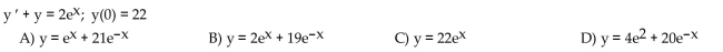 Solve the initial value problem.
