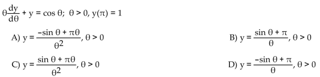 Solve the initial value problem.