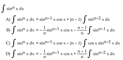 Use integration by parts to establish a reduction formula for the integral.