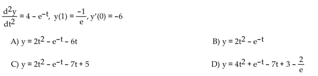 Solve the initial value problem.
