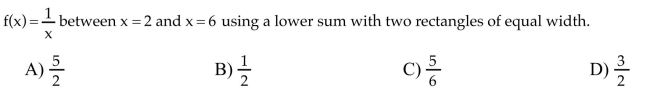 Use a finite approximation to estimate the area under the graph of the given function on the stated interval as instructed.