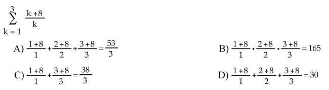 Write the sum without sigma notation and evaluate it.