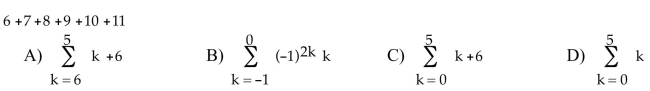 Express the sum in sigma notation.