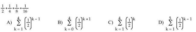 Express the sum in sigma notation.