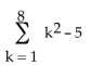 <strong>Evaluate the sum. </strong> A) 164 B) 59 C) 204 D) 199