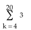 <strong>Evaluate the sum. </strong> A) 60 B) 56 C) 51 D) 48