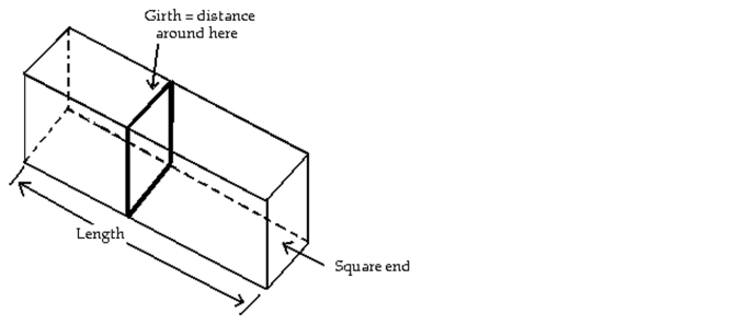 Solve the problem. -A private shipping company will accept a box for domestic shipment only if the sum of its length and girth (distance around)  does not exceed 90 in. What dimensions will give a box with a square end the largest possible Volume?   A)  15 in. × 15 in. × 30 in. B)  15 in. × 15 in. × 75 in. C)  30 in. × 30 in. × 30 in. D)  15 in. × 30 in. × 30 in.
